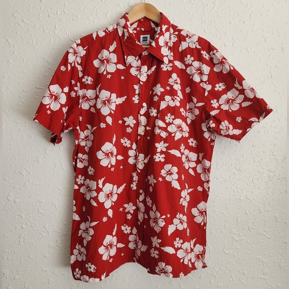 Vintage GAP Men's Button Down Short Short Sleeves - Picture 1 of 3